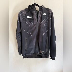 UFC Black and Gray Performance Jacket for Men Dough Boy  M